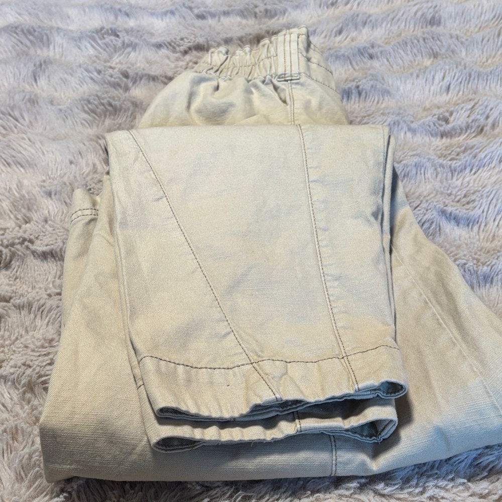 Free people Movement by Free People Beige Elastic Waist Pants - Picture 6 of 9